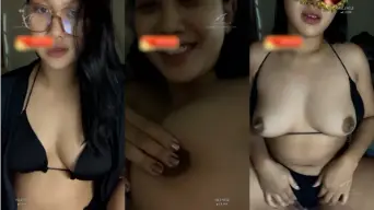 Isadora Mainin Toket Gede Pakai Bikini Hitam