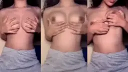 Cantik Banget, Remas Toket Mulus Bikin Nafsu Naik.