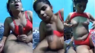 Video Mms Cewek Desi Pamer Tetek Sambil Nyepong Kontol