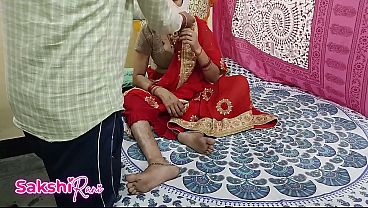 Bru Baru Nikah Digebukin Mertua Pas Suami Di Kantor, Pakai Saree Merah Hari Spesial Jadi Ajang Ngentot Pertama Selingkuh, Suara Ciuman Basah Dan Omongan Kotor Bikin Makin Panas.